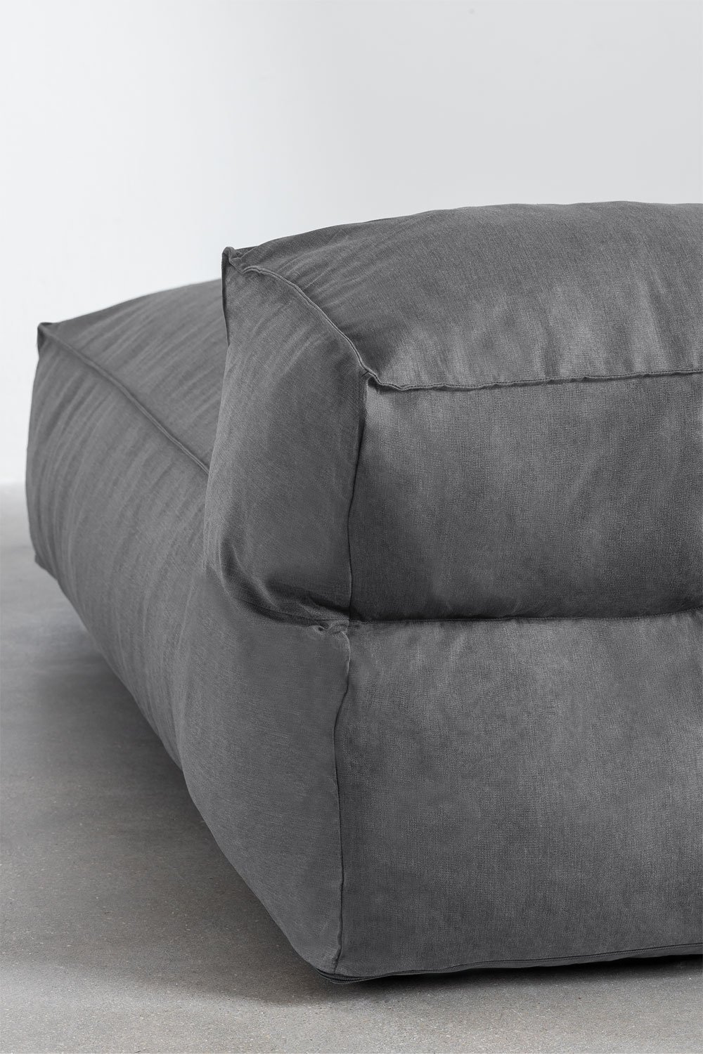 Divano chaise longue componibile in 4 pezzi e pouf Dojans, immagine della galleria 2