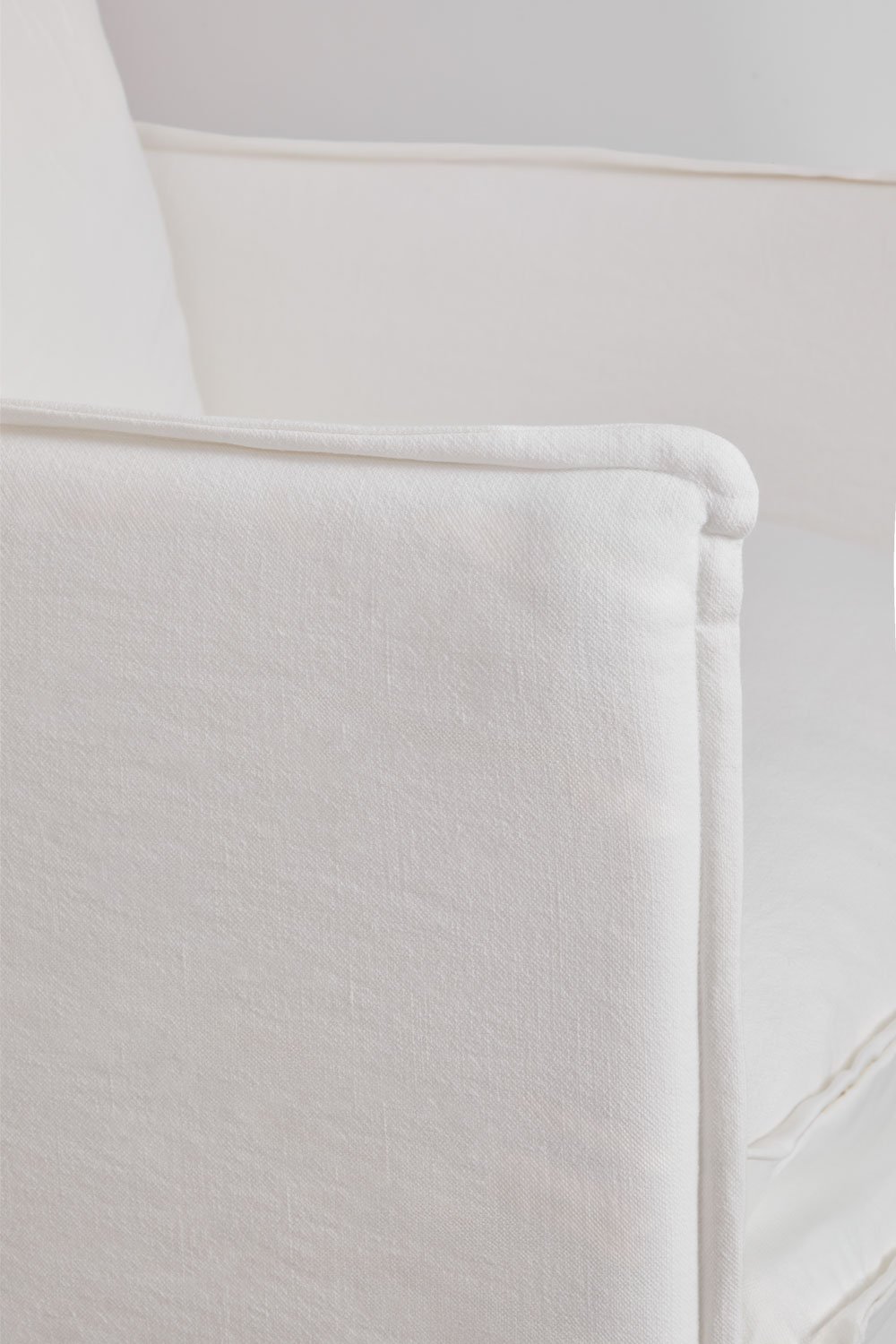 Set di 2 poltrone con braccioli in lino e cotone Grace, immagine della galleria 7