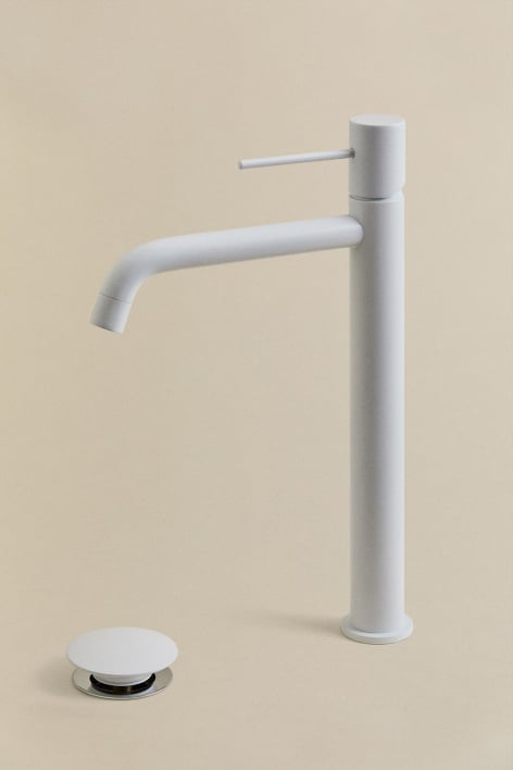 Set rubinetto lavabo e valvola di scarico in ottone Click-Clack Orveta