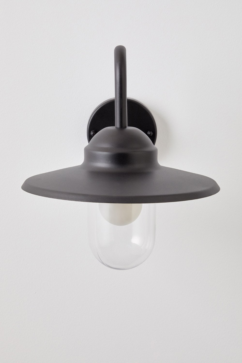 Lampada da parete per esterno Quelar in alluminio e vetro, immagine della galleria 4