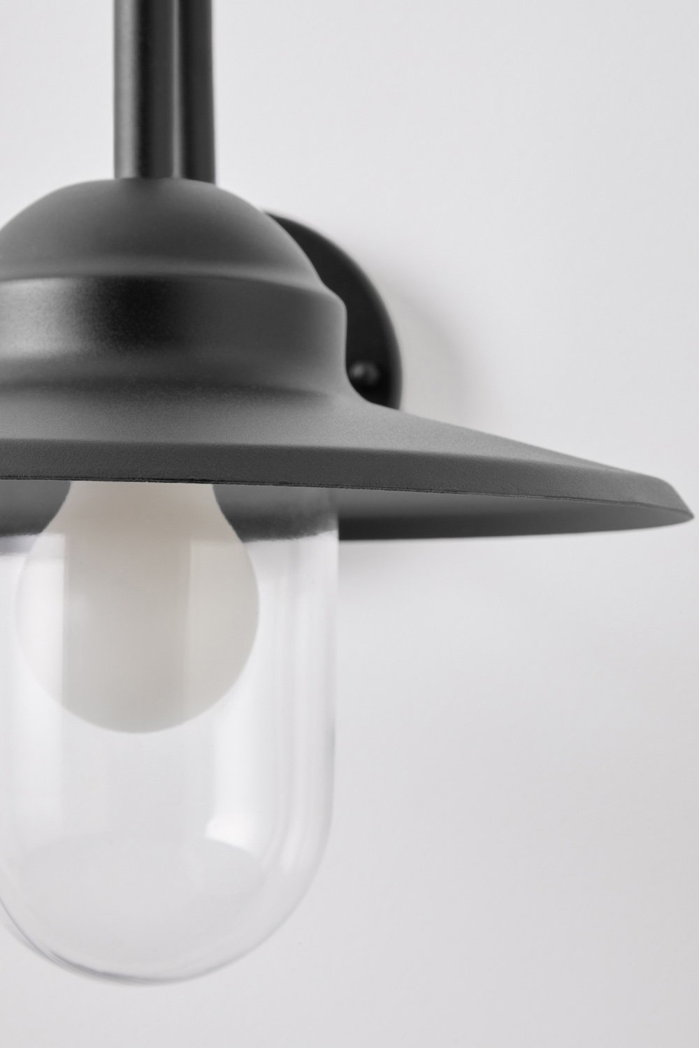 Lampada da parete per esterno Quelar in alluminio e vetro, immagine della galleria 5