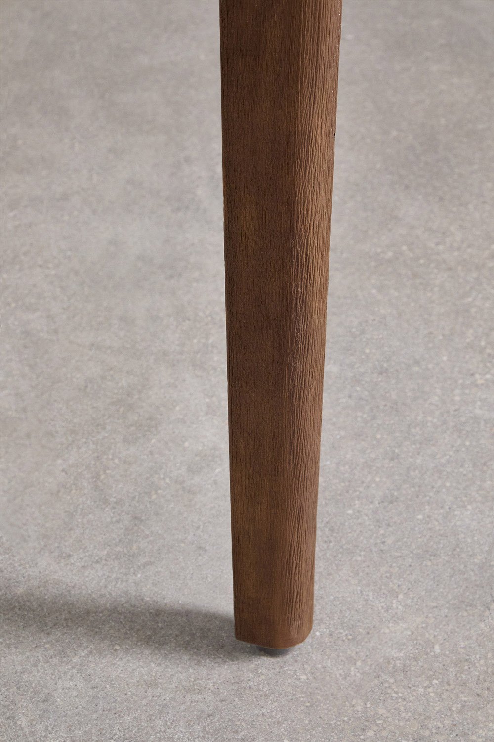 Tavolo da pranzo rotondo Ø100 cm in cemento e legno di acacia Xajul, immagine della galleria 4