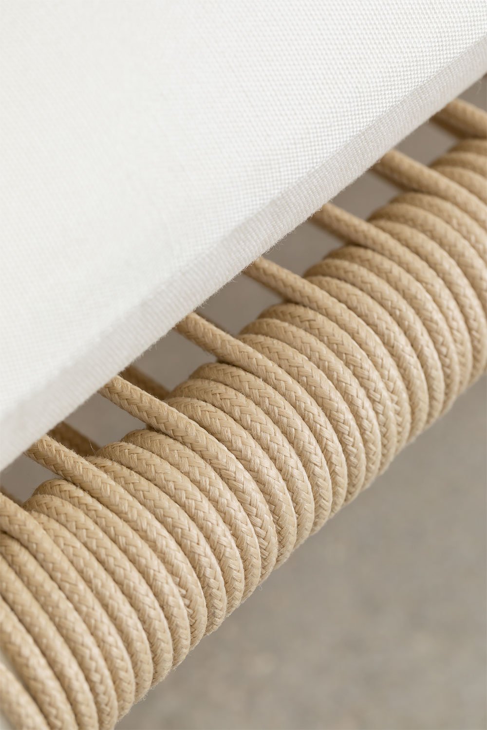 Divano da giardino angolare componibile in 4 pezzi con pouf, poltrona e tavolino Roubly , immagine della galleria 9