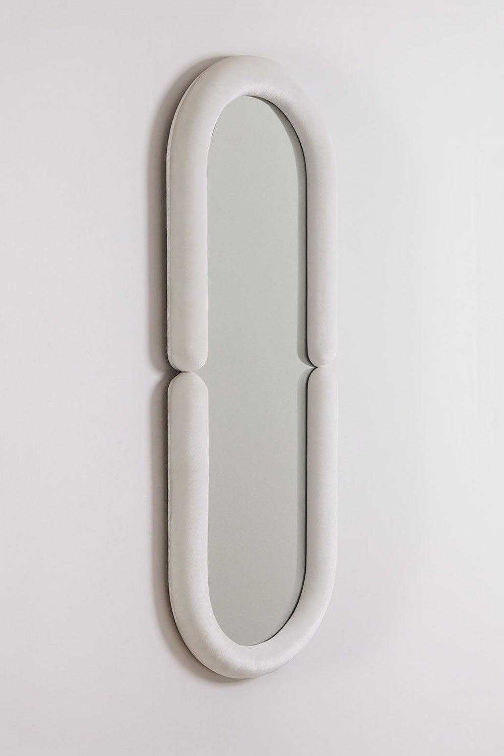 Specchio Da Parete Ovale Vintage - Cornice Bianca Barocca 37x25,4 Cm Con Vassoio - Foto 9