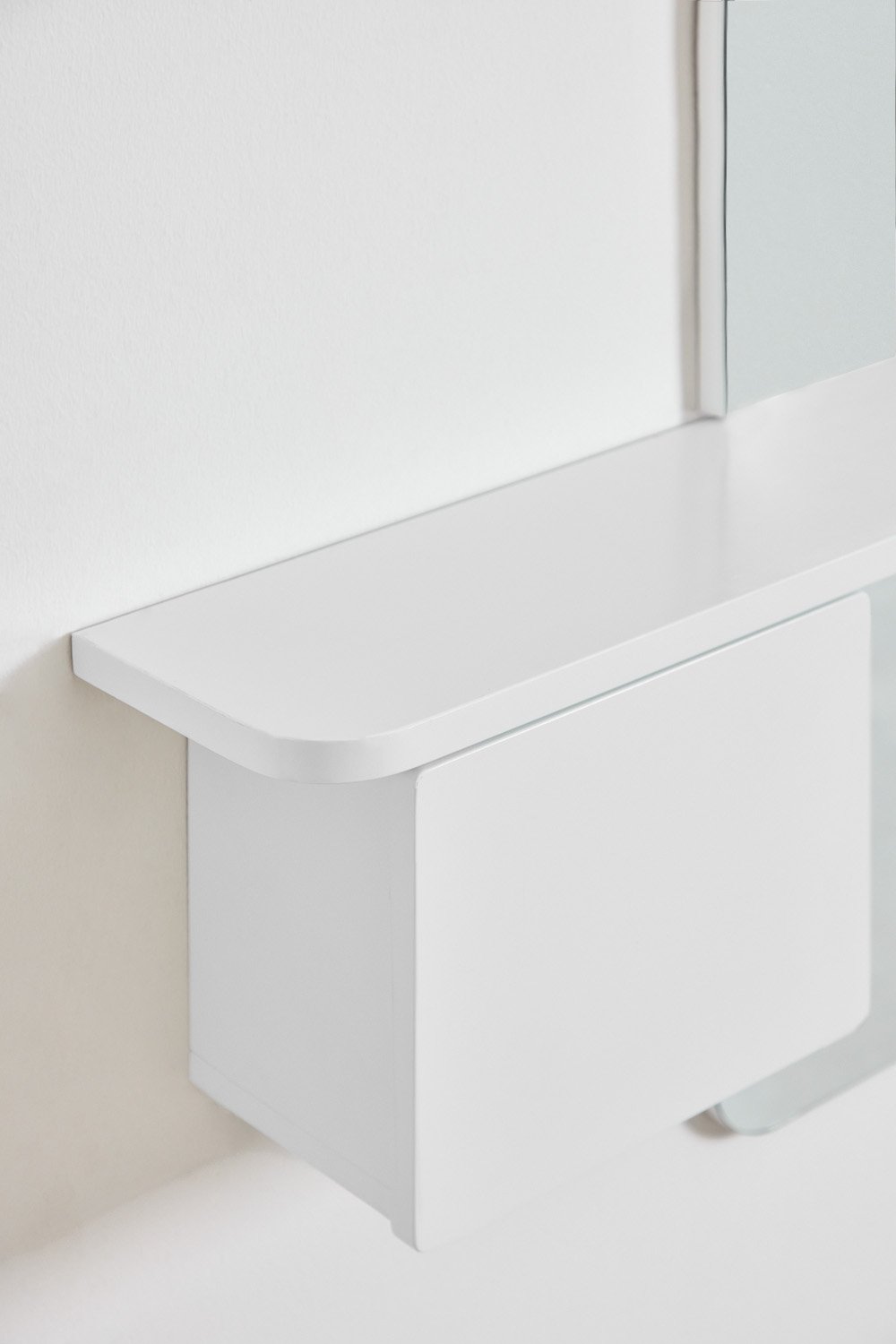 Consolle ingresso 80x120 cm in MDF con specchio Varna, immagine della galleria 5