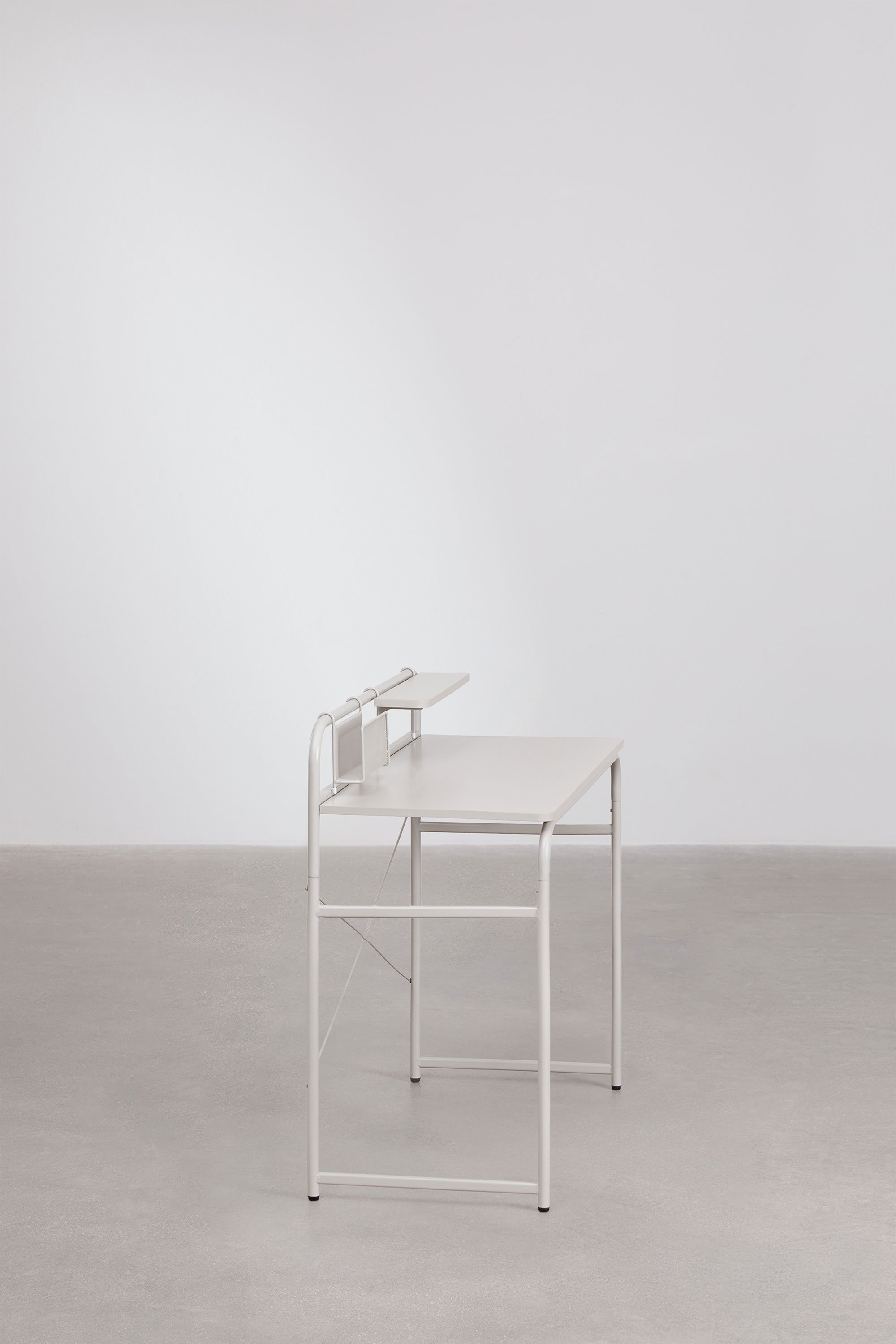 Scrivania Sibila in acciaio e legno, immagine della galleria 6