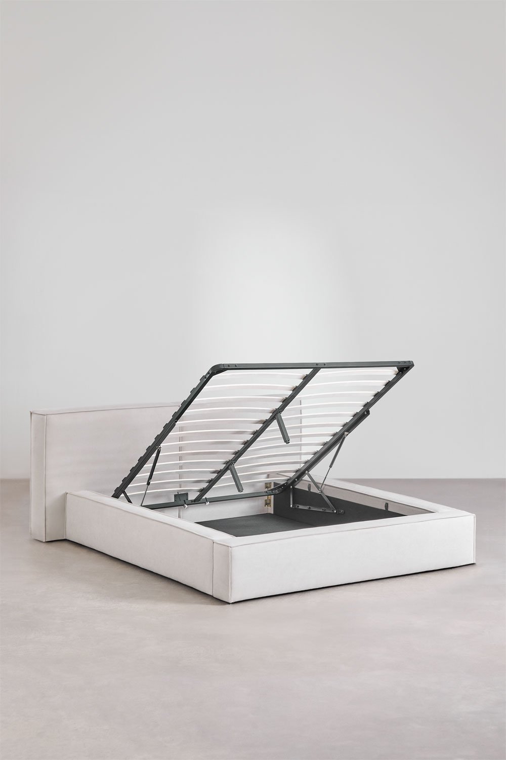 Letto con contenitore imbottito Lunari, immagine della galleria 4