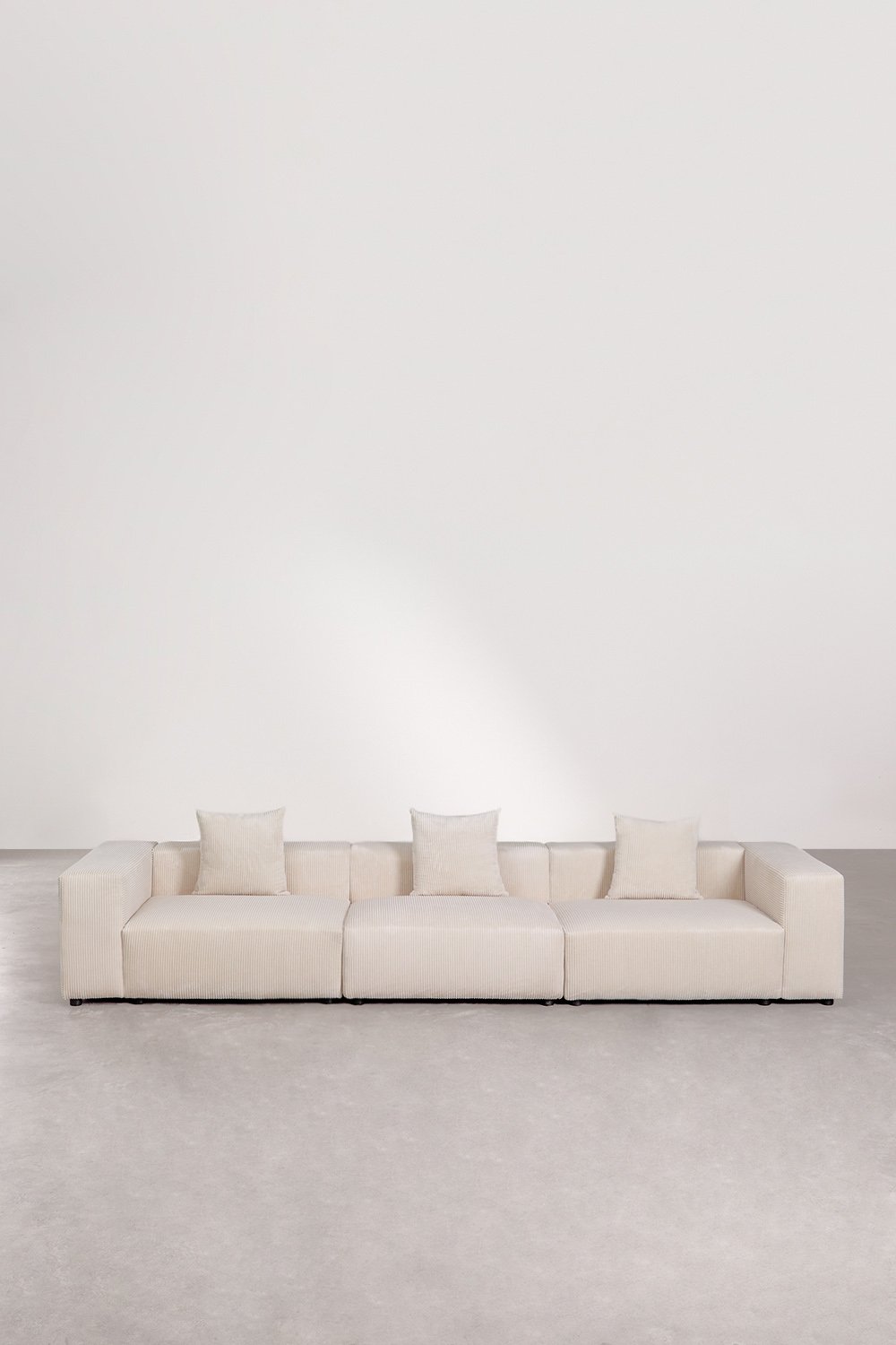 Divano modulare a 3 pezzi ↔︎375 cm con bracciolo alto Bruna, immagine della galleria 3