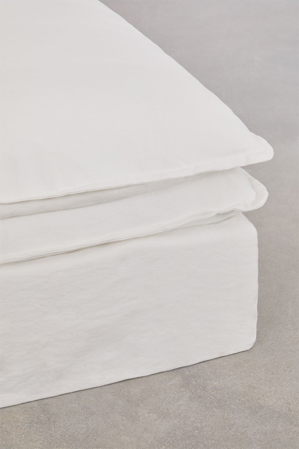 Pouf Grace in lino e cotone, immagine della galleria 4