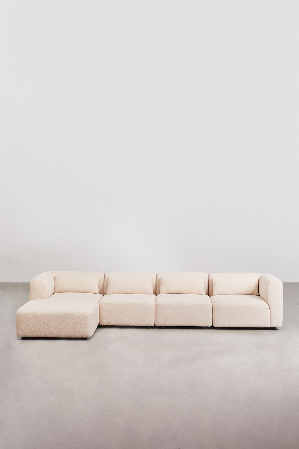 Divano modulare chaise longue sinistro a 4 pezzi Fogler, immagine della galleria 3