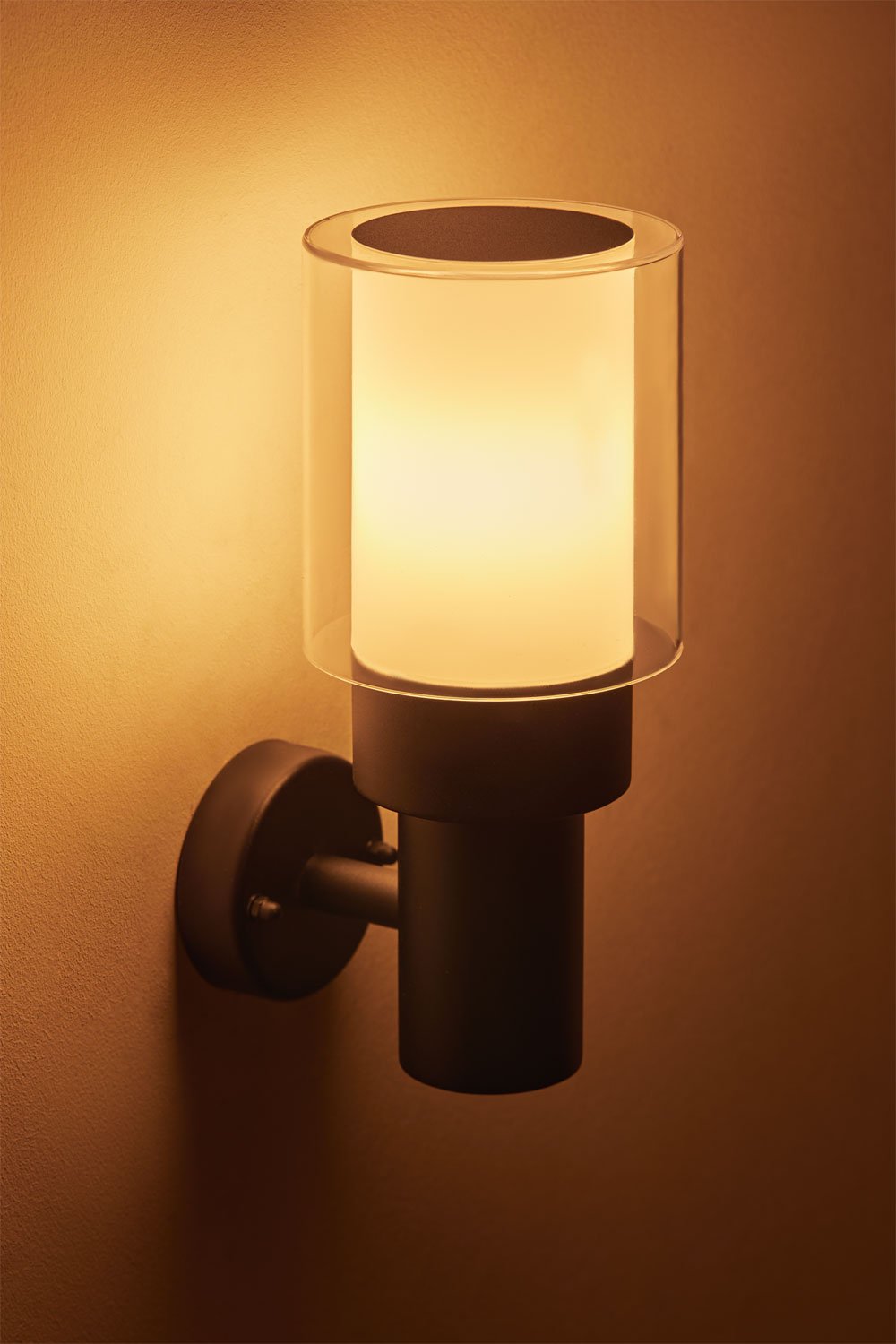 Lampada da parete per esterno Vantol in acciaio inox, immagine della galleria 2