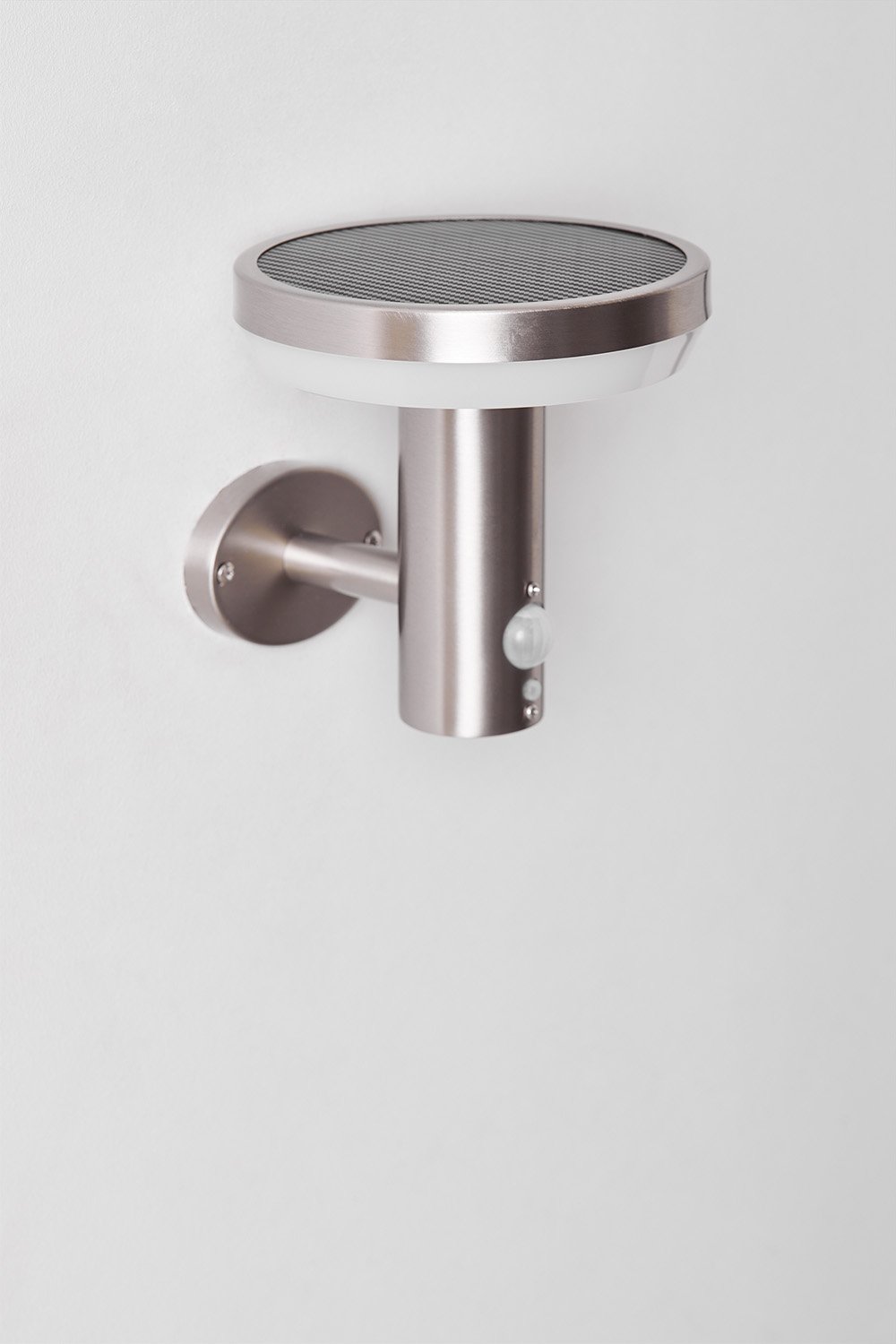 Lampada da parete solare da esterno a LED in acciaio inox Ovint , immagine della galleria 1