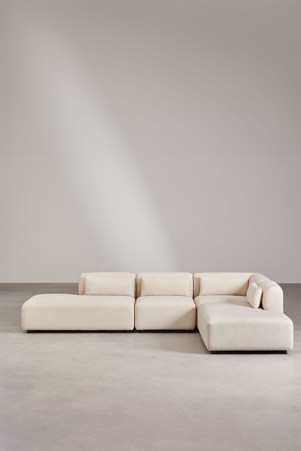 Divano modulare angolare Fogler in 4 pezzi con doppia chaise lounge, immagine della galleria 3