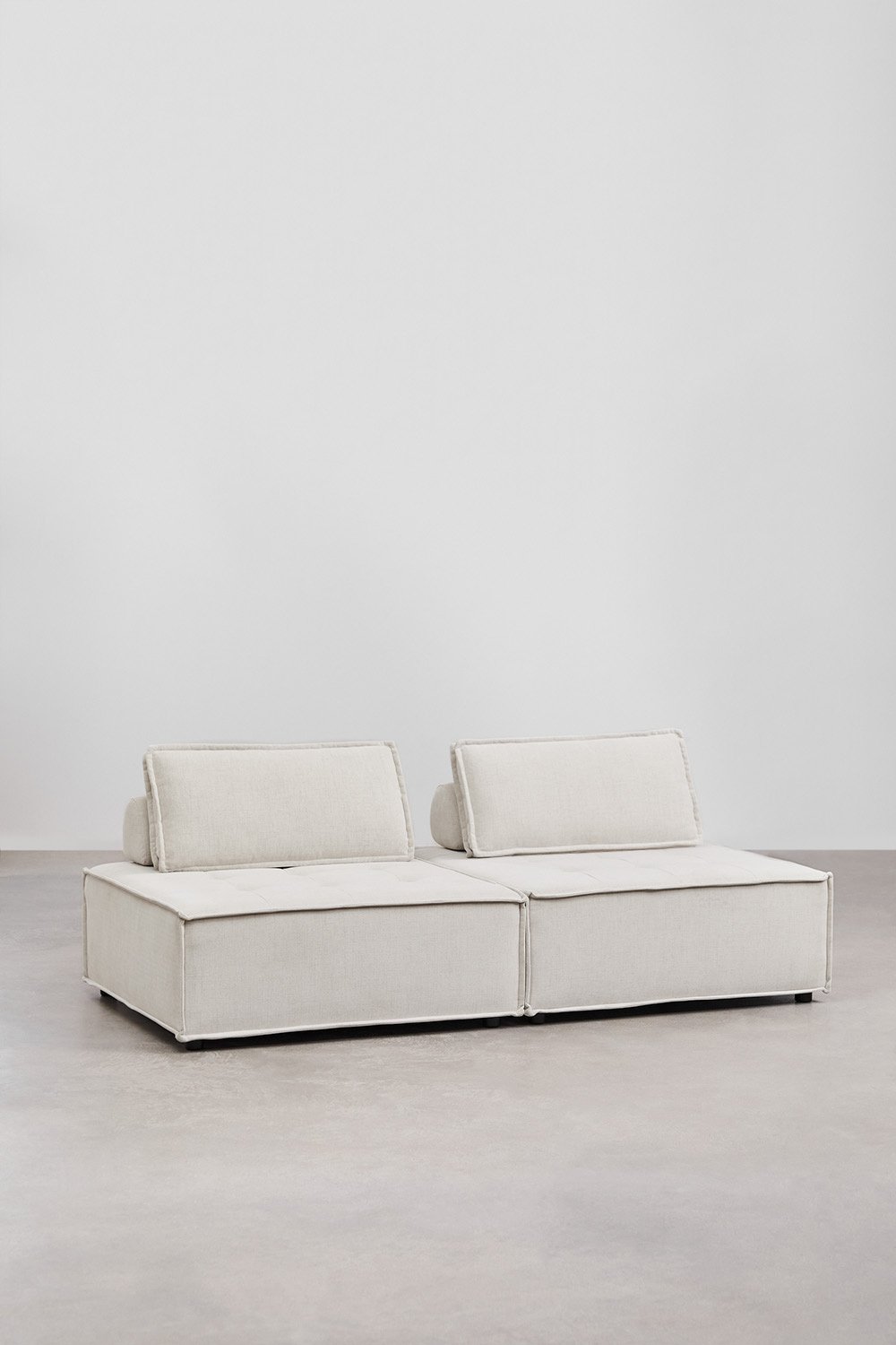 Divano componibile 2 pezzi in tessuto Vermont, immagine della galleria 3