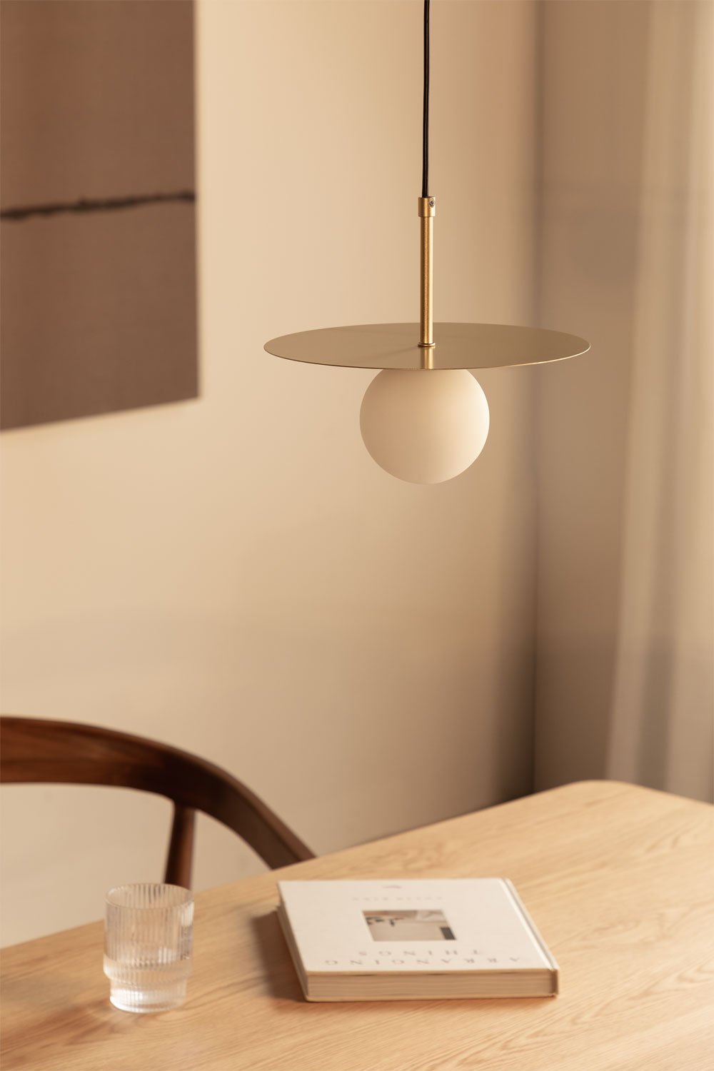 Lampada a sospensione da soffitto con sfera di cristallo Jorien, immagine della galleria 6