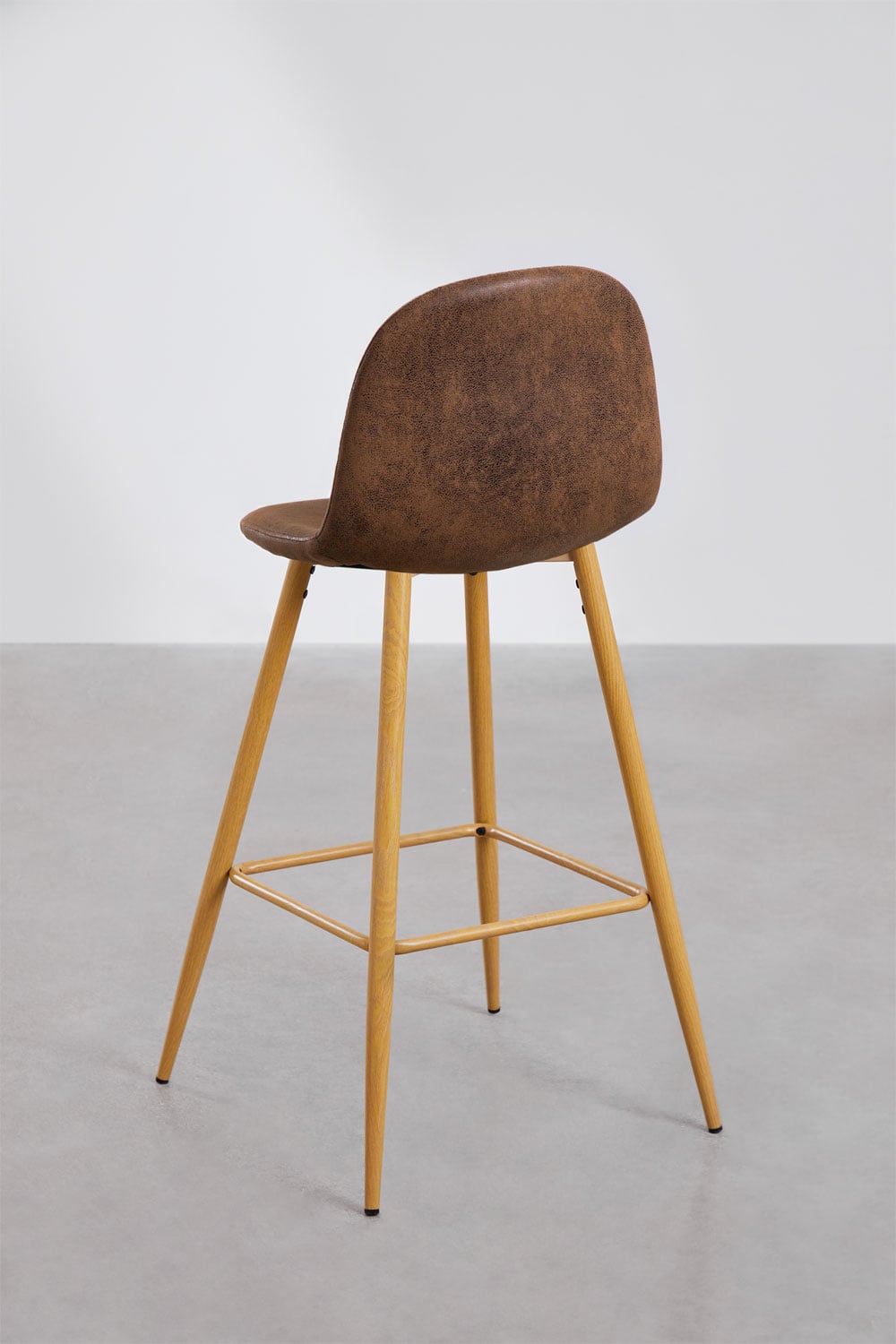 Sgabello alto Glamm in similpelle, immagine della galleria 3