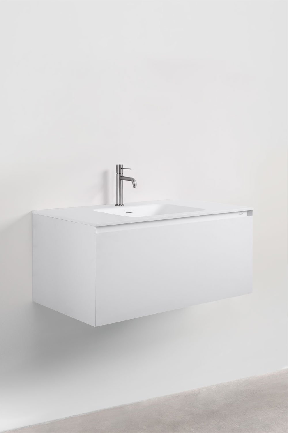 Set mobili da bagno in legno Macrae con lavabo integrato    , immagine della galleria 2