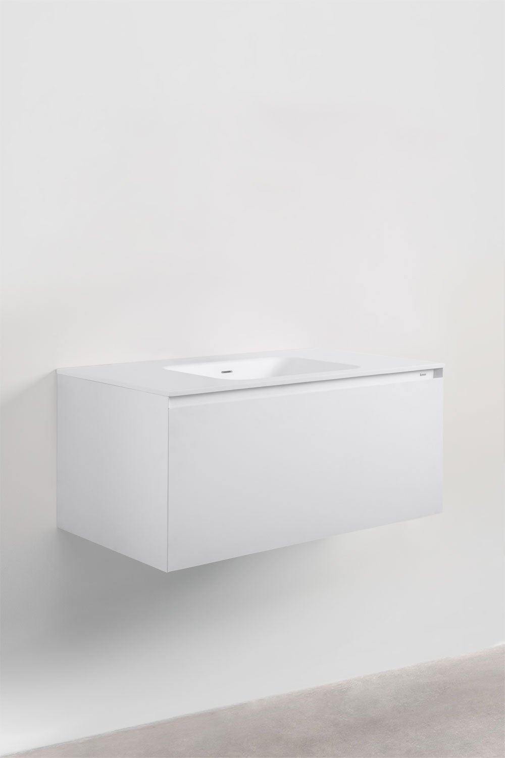 Set mobili da bagno in legno Macrae con lavabo integrato    , immagine della galleria 2