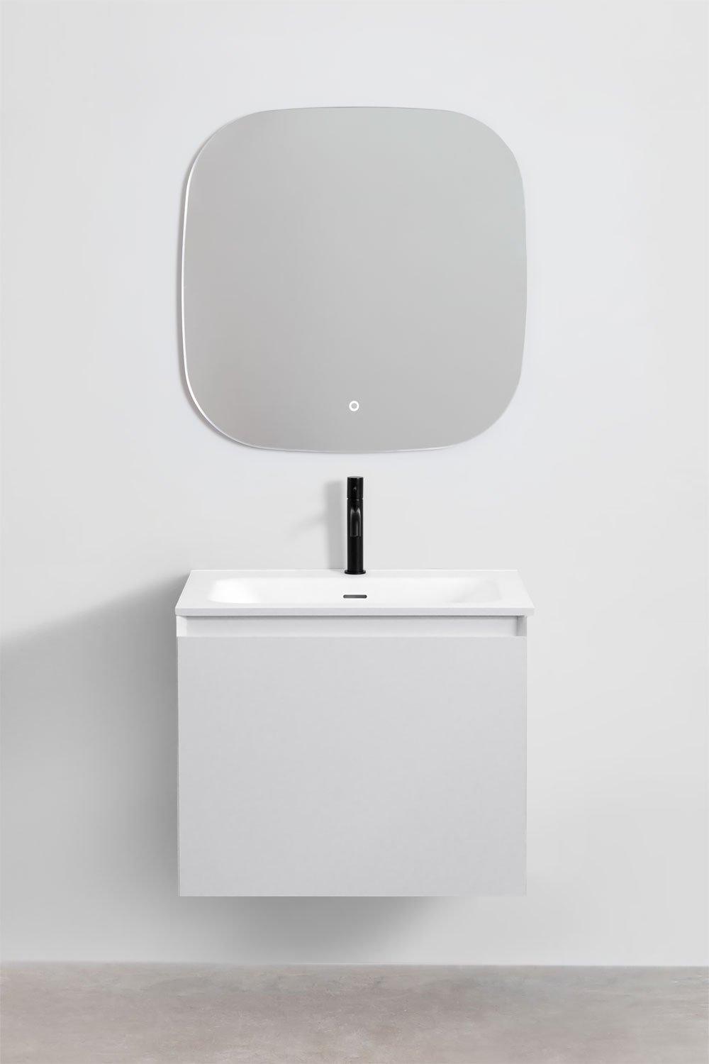 Set mobili da bagno in legno Macrae con lavabo integrato    , immagine della galleria 2