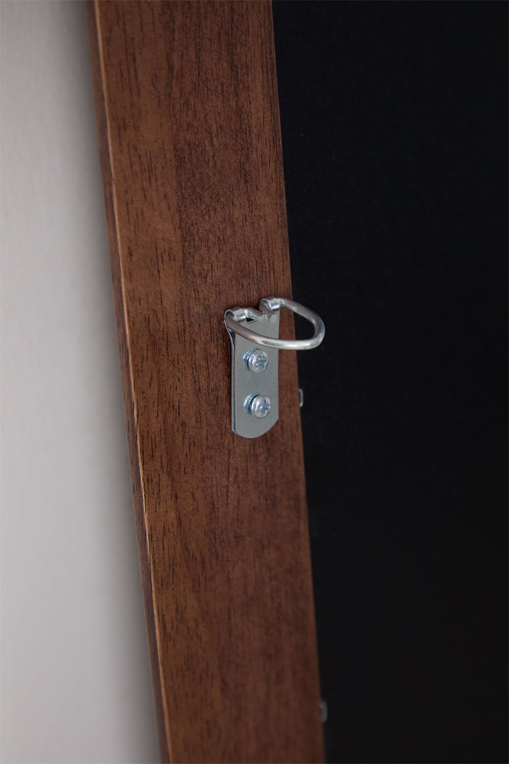 Specchio da parete ovale 50x165 cm in legno di rovere Munar, immagine della galleria 6