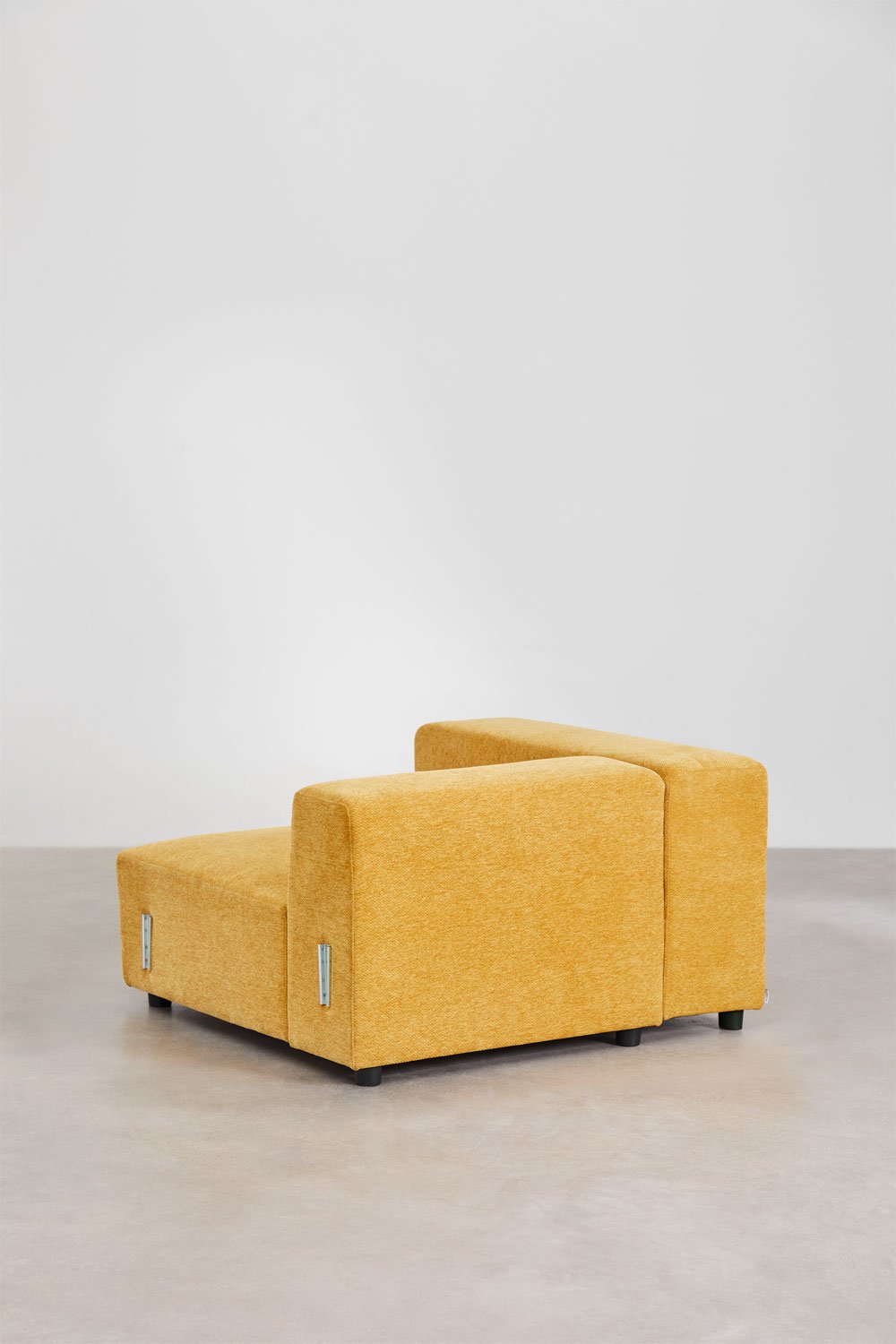 Modulo angolare sinistro 115x113 cm con bracciolo alto per divano modulare Bruna, immagine della galleria 4