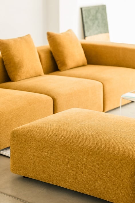 Pouf 105x85 cm per divano modulare Bruna