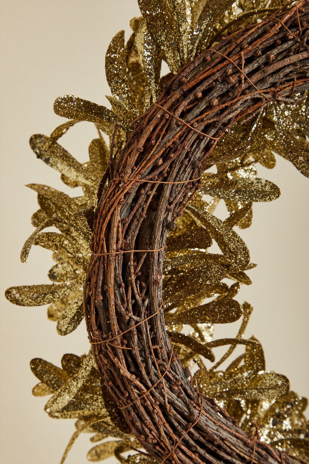 Corona decorativa di Natale Ø40 cm con glitter Luron, immagine della galleria 4