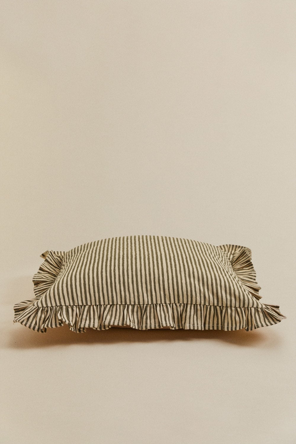 HomesCAPES Cuscino Imbottito A Pois 45x45 Cm: 100% Cotone, Federa Con Zip, Rosso E Bianco, Lavabile - 4