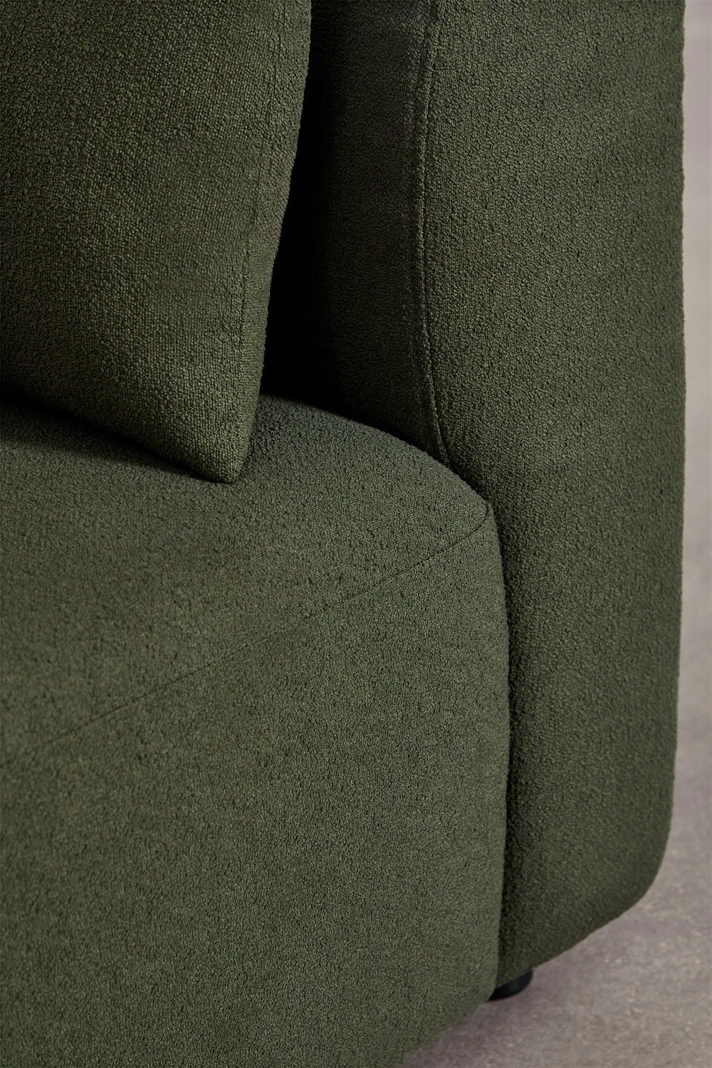 Divano componibile angolare in 2 pezzi con chaise longue sinistra e pouf Fogler , immagine della galleria 5