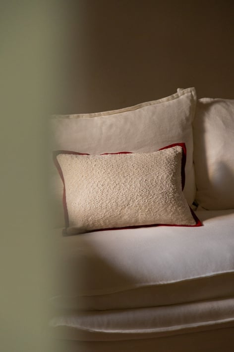 Cuscino rettangolare in tessuto bouclé (35X50 cm) Renildo