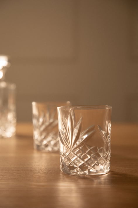 Confezione 4 bicchieri in vetro 31 cl Worena