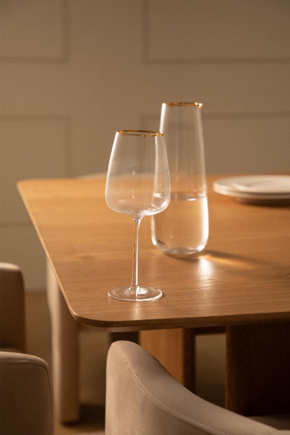 Pack da 4 calici da vino bianco 52 cl in vetro Olaya - SKLUM