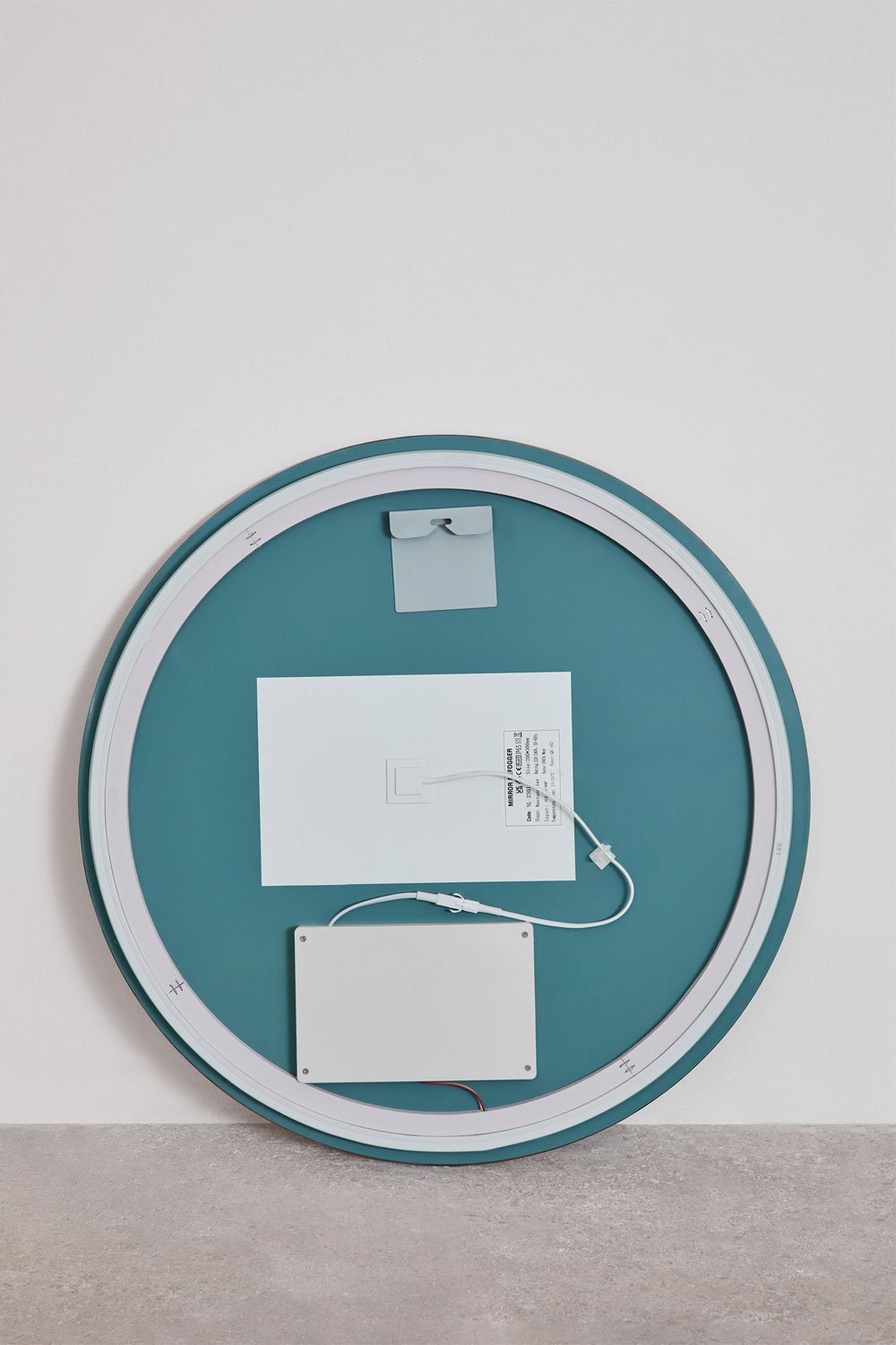 Specchio da parete rotondo Ø70 cm per bagno con luce LED e antiappannamento Riben, immagine della galleria 8