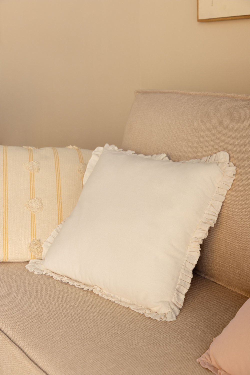 Cuscino quadrato in cotone (40x40 cm) Arassu, immagine della galleria 8