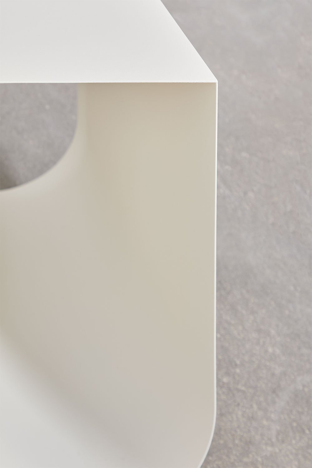 Tavolino rettangolare 100x40 cm in acciaio Olavi, immagine della galleria 6