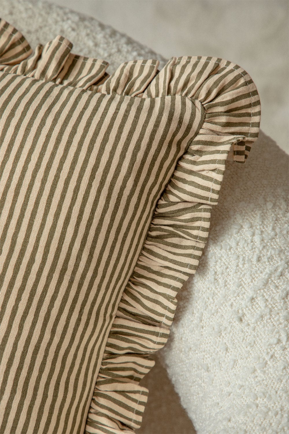 HomesCAPES Cuscino Imbottito A Pois 45x45 Cm: 100% Cotone, Federa Con Zip, Rosso E Bianco, Lavabile - 2