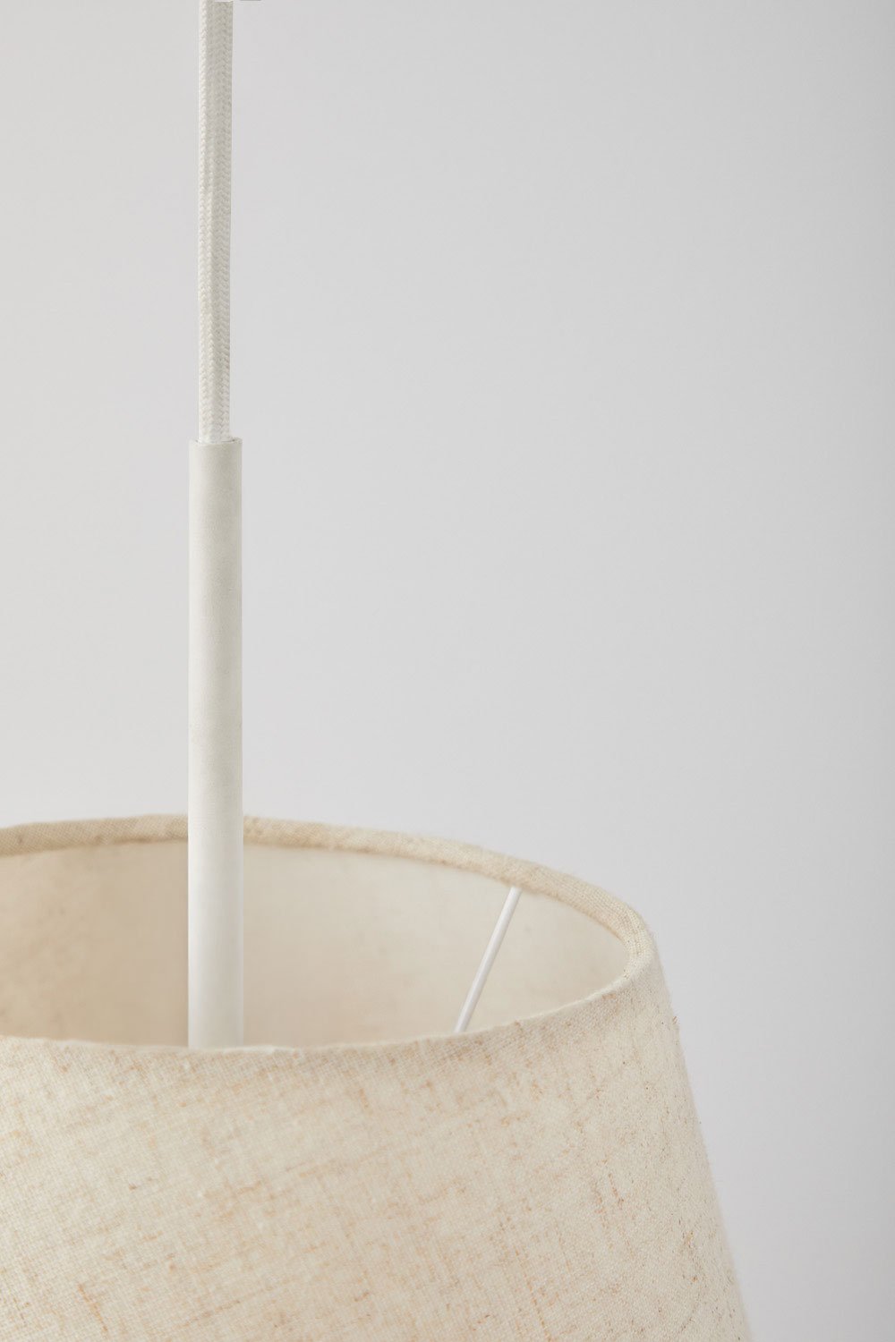 Lampada a sospensione da soffitto in lino e cotone Garnet, immagine della galleria 4