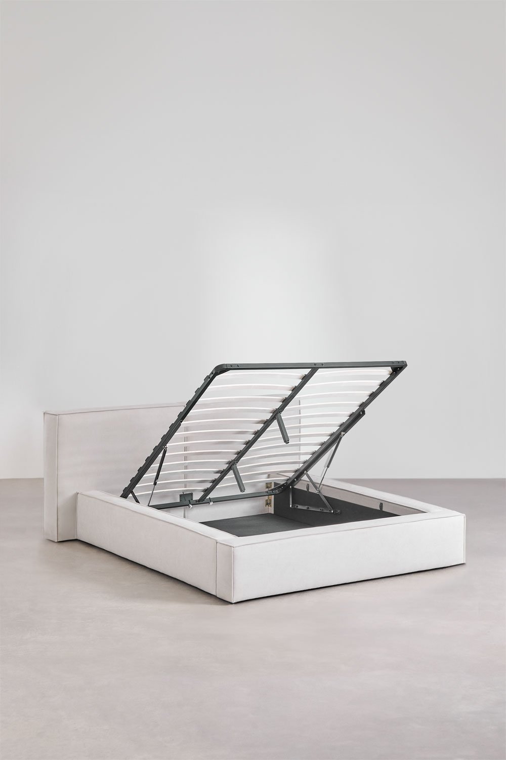 Letto con contenitore imbottito Lunari, immagine della galleria 5