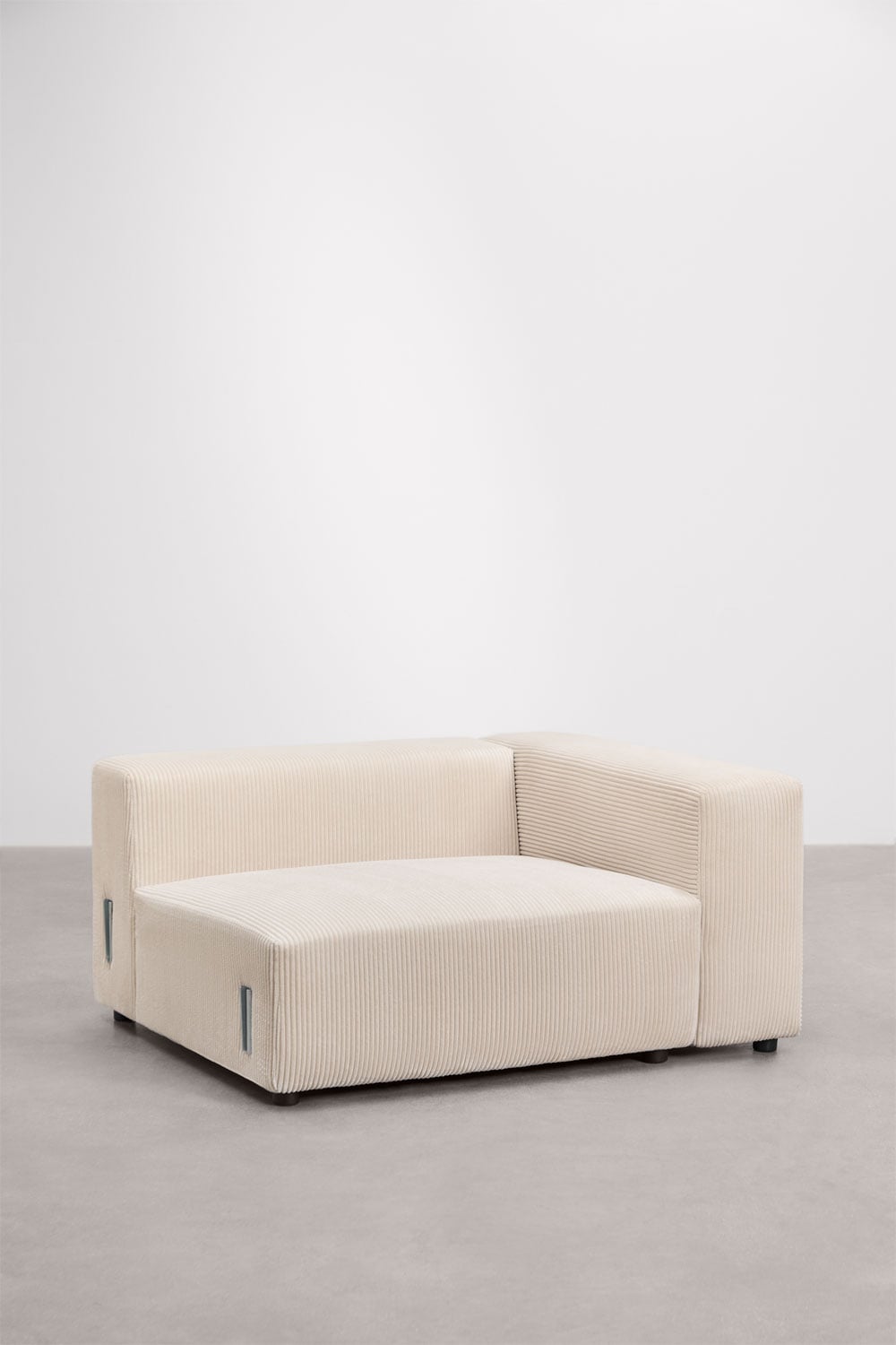 Modulo angolare destro 135x113 cm con bracciolo alto per divano modulare Bruna, immagine della galleria 1
