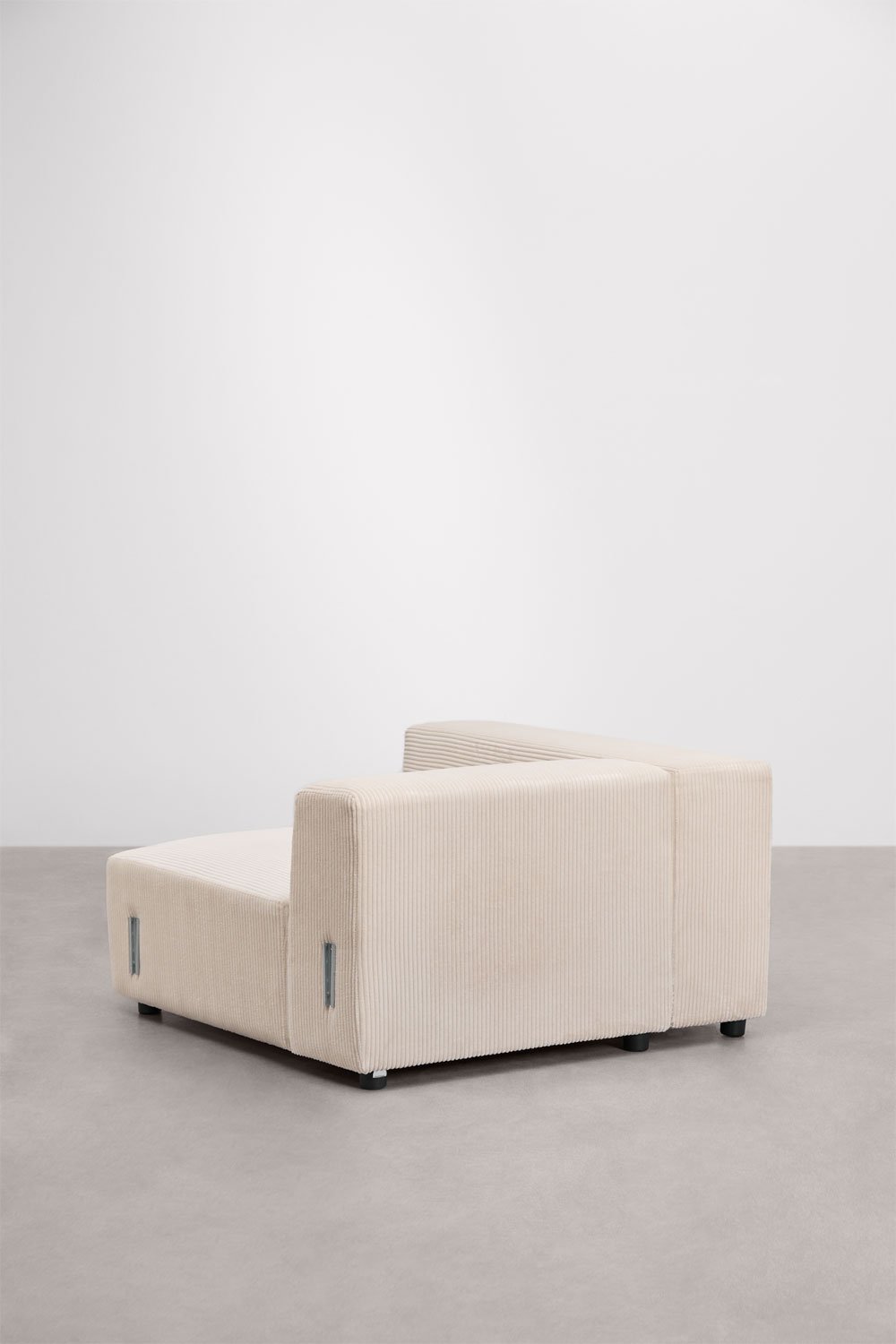 Modulo angolare sinistro 115x113 cm con bracciolo alto per divano modulare Bruna, immagine della galleria 4