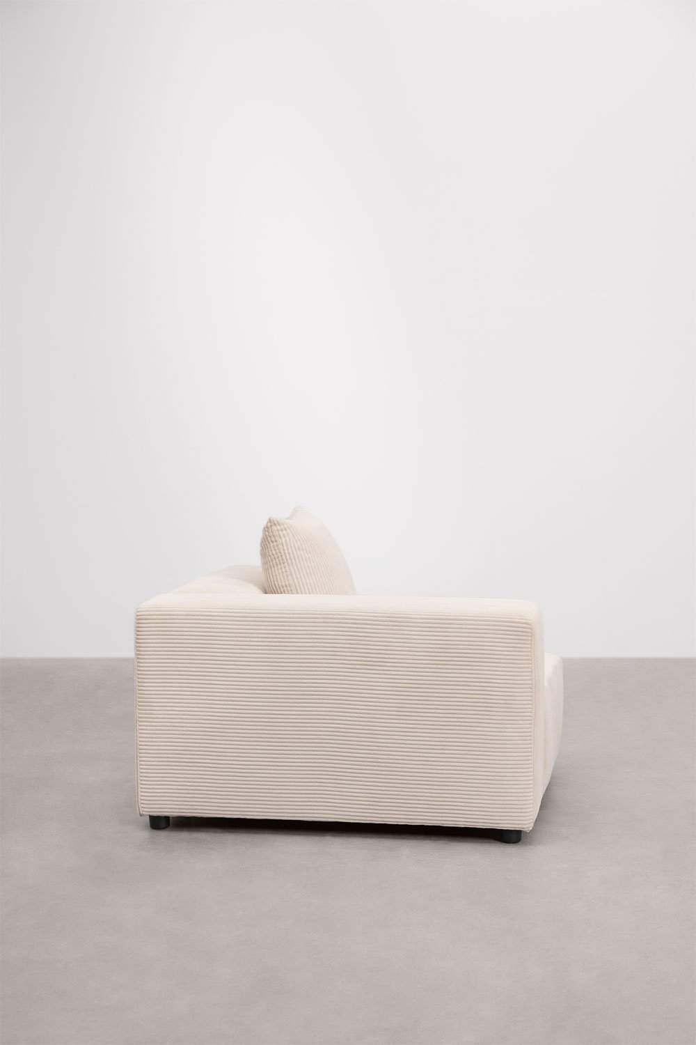 Modulo angolare sinistro 115x113 cm con bracciolo alto e cuscino per divano modulare Bruna, immagine della galleria 3