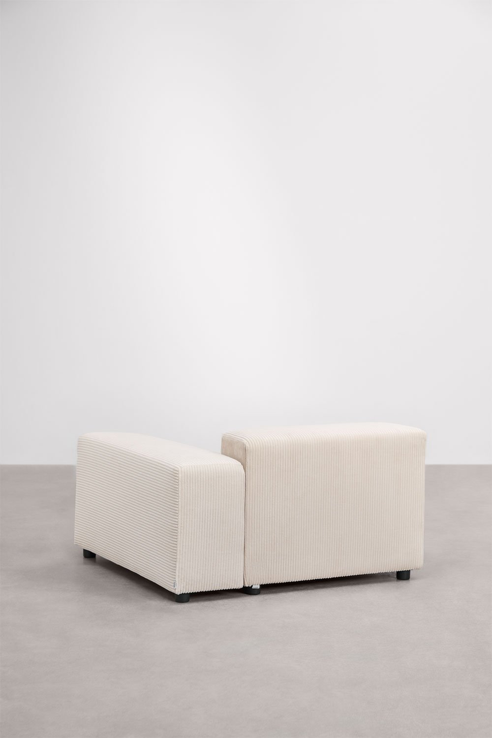 Modulo angolare destro 115x113 cm con bracciolo basso per divano modulare Bruna, immagine della galleria 4