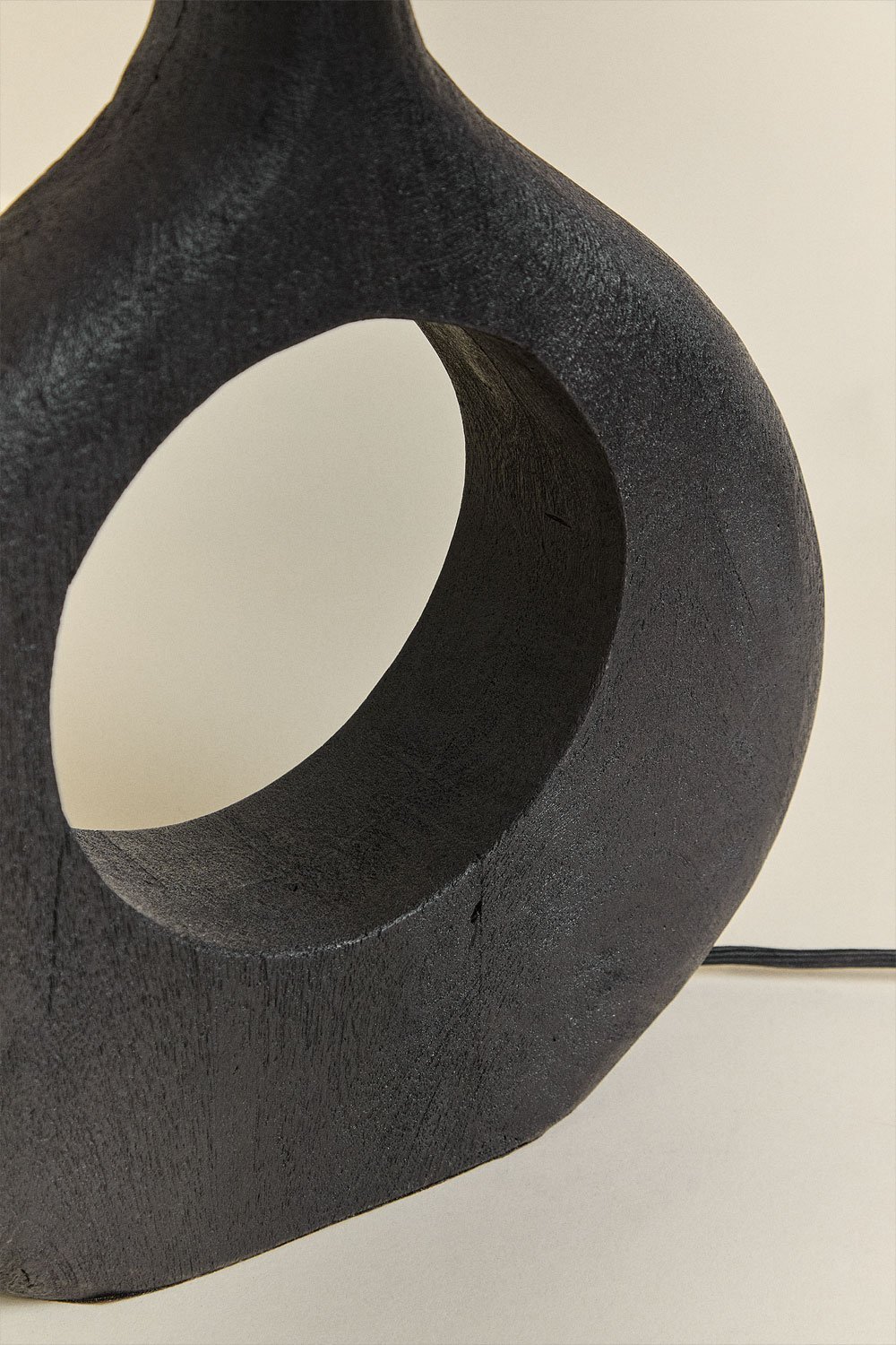 Base per lampada da tavolo ↑30 cm in legno di mango Joana, immagine della galleria 3