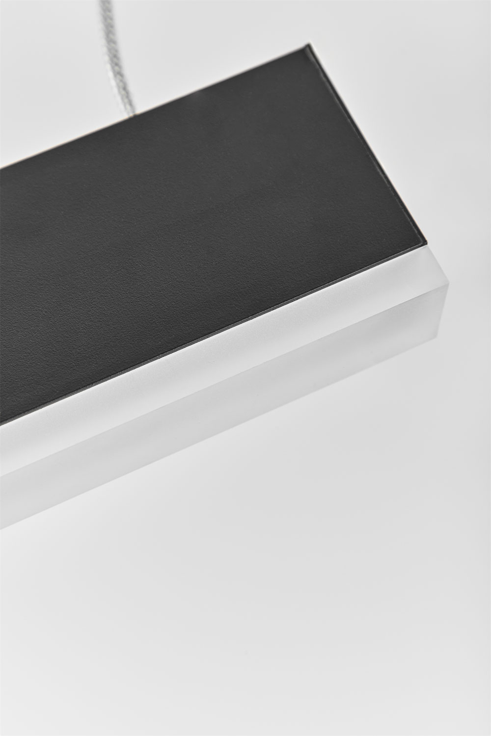 Plafoniera Lineare A LED Minimalista Nera 3000 Lumen - Lampada A Soffitta Per Corridoio, Ufficio E Casa