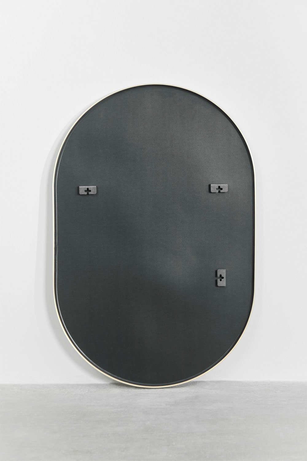 Specchio da parete ovale in alluminio 60x90 cm Draves, immagine della galleria 8