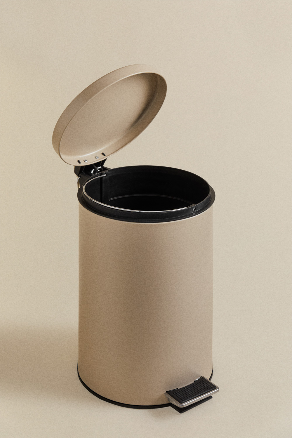 Pattumiera, Cestino dei Rifiuti, Secchio Spazzatura per Bagno e Cucina, Push, 3 Litri, Argento, Relaxdays | Leroy Merlin