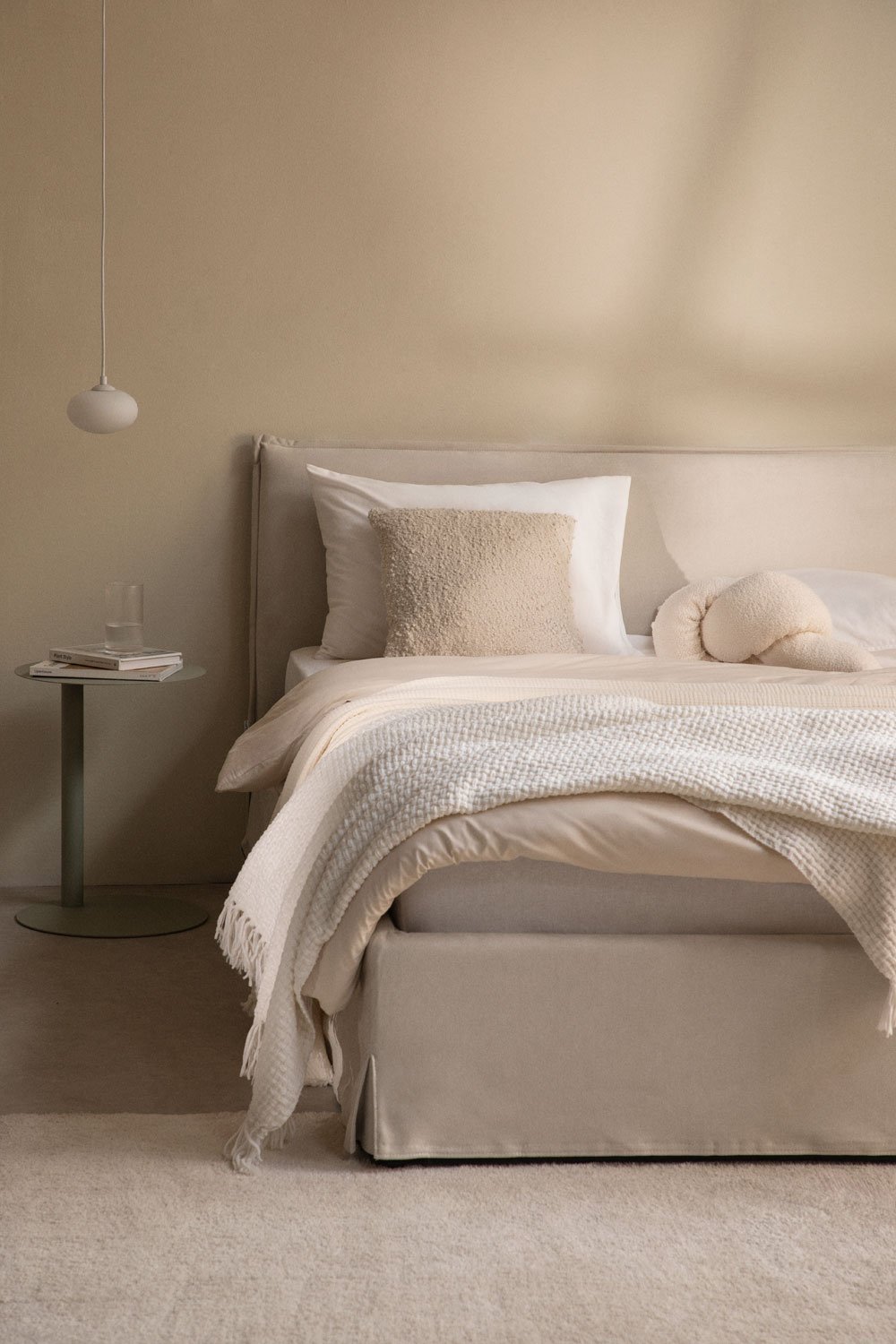 Letto con contenitore in tessuto Lorea, immagine della galleria 1