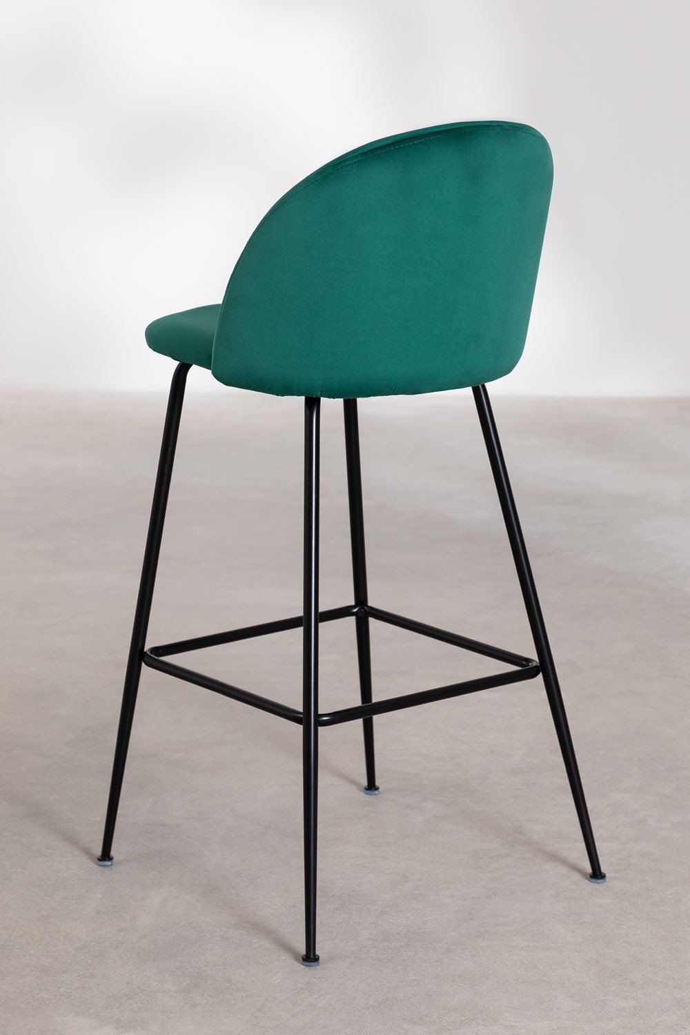 Confezione da 4 sgabelli alti in velluto Kana Design, immagine della galleria 4