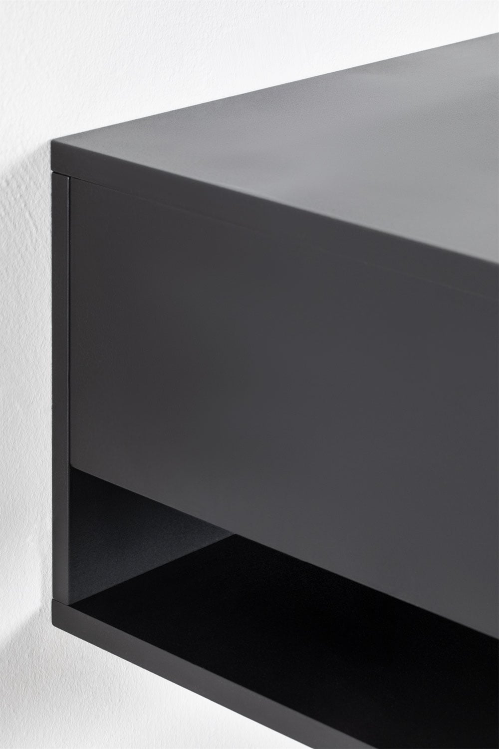 Set di 2 comodini sospesi rettangolari 40x30 cm con cassetto Griviza, immagine della galleria 4