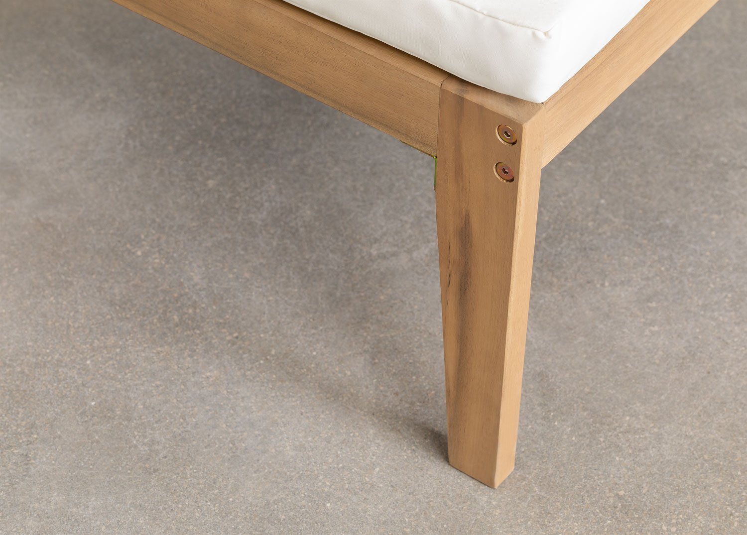 Modulo centrale per divano da giardino componibile Filips in legno di acacia, immagine della galleria 7